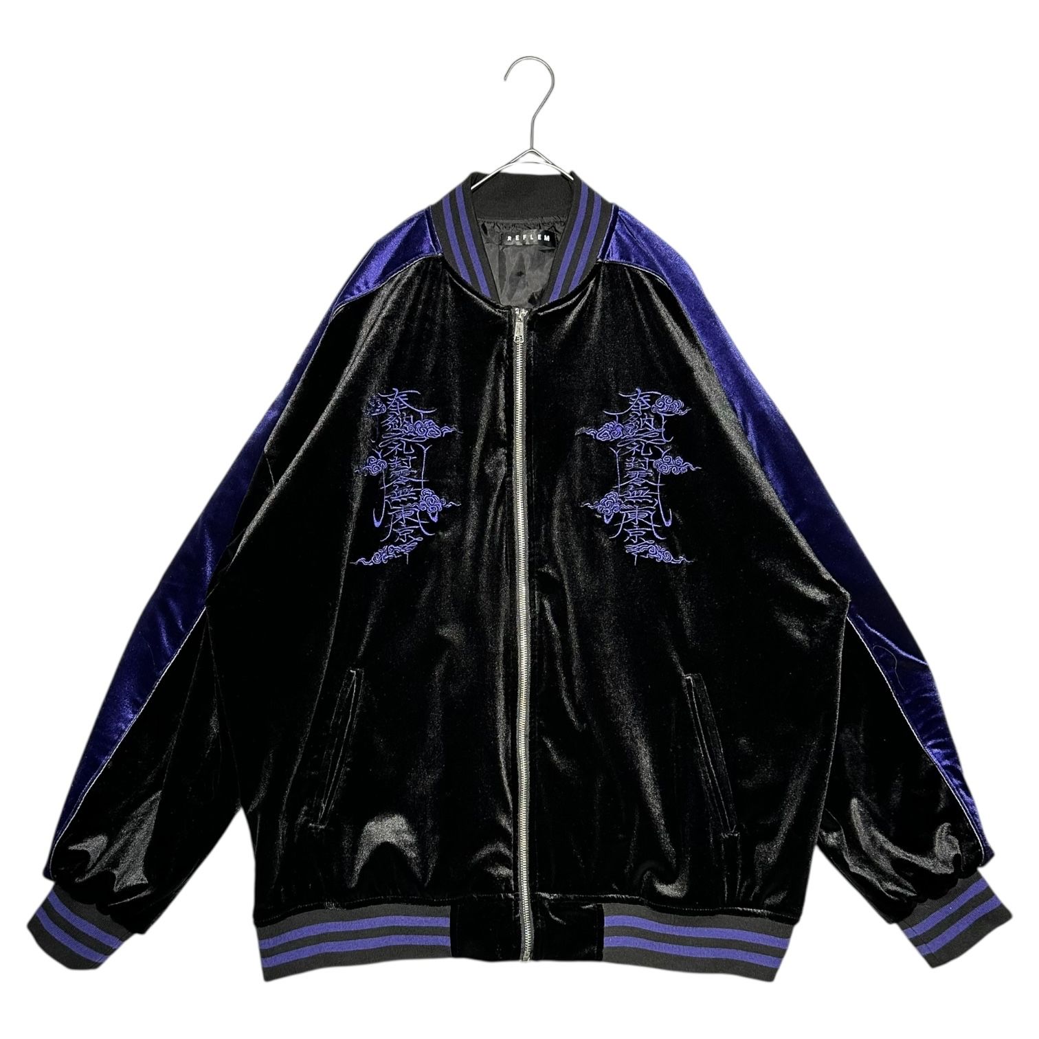 REFLEM(レフレフ) Dragon Embroidery Velour Skajan ドラゴン 刺繍