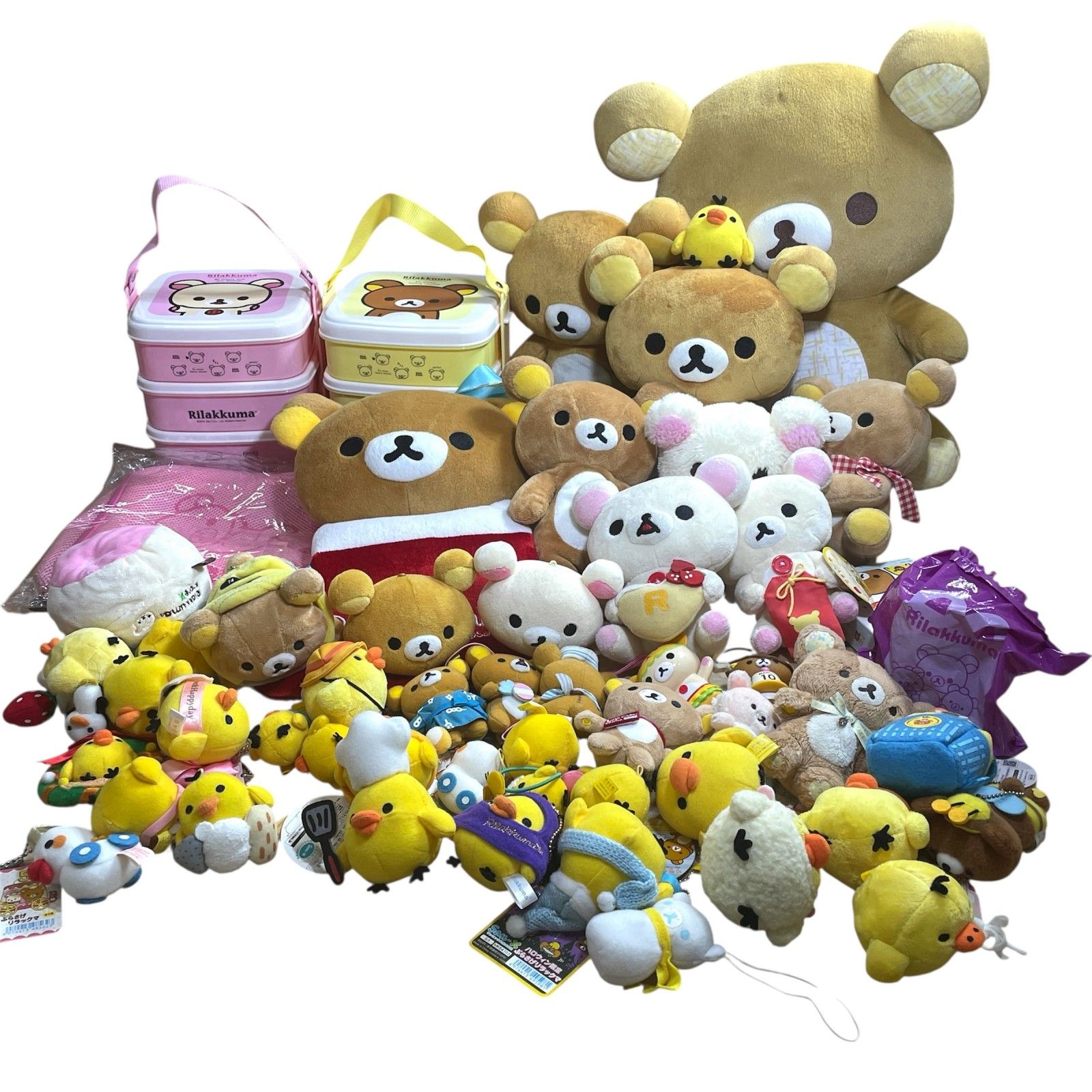 リラックマ ぬいぐるみ グッズ　まとめ売り ☆ リラックマ グッズ 52点 まとめ商品 ぬいぐるみ、3段ランチ