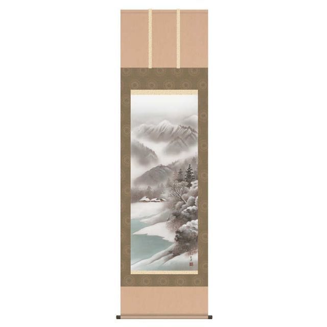 種類9：秋・紅葉錦衣/尺三 掛軸 山水画 【四季山水】 近藤玄洋 H30B4