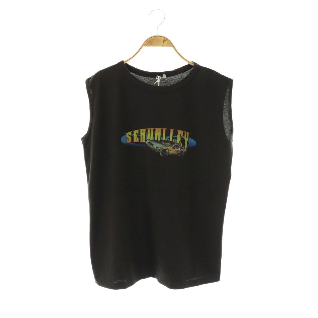 シー THEE SEA GRAPHIC TANK DELOREAN タンクトップ カットソー F チャコール |CX OS