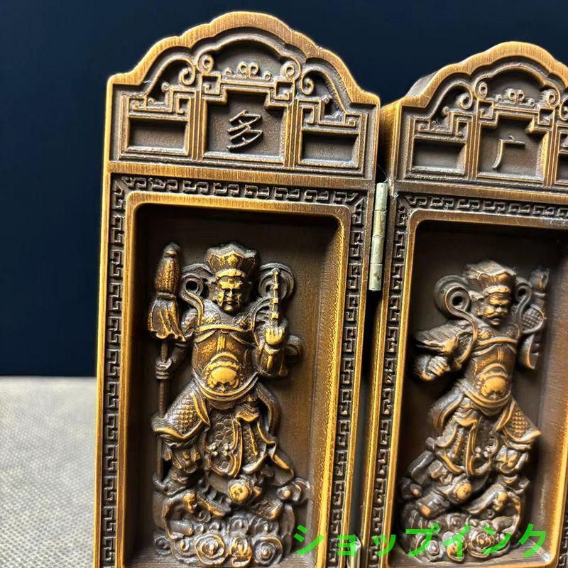 高級天然木彫り 置物 開運 仏像 四天王屏風 風水 置物 高級天然木彫り 置物 開運 仏像 四天王屏風 風水 置物 - メルカリ