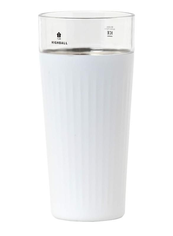 シービージャパン ハイボール タンブラー ホワイト 500ml ステンレス 真空 断熱 TUM