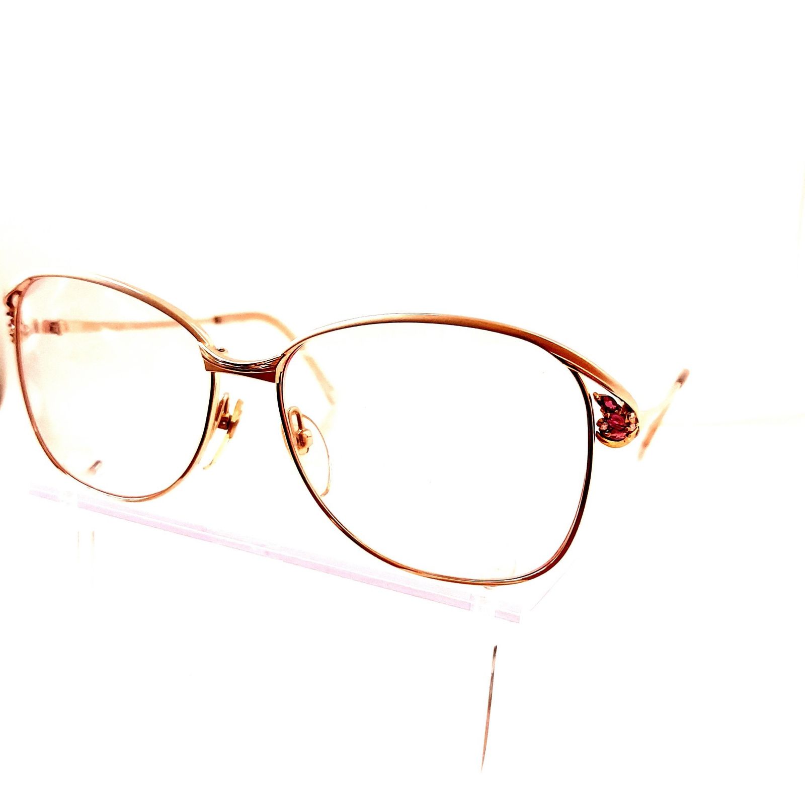 No.711メガネ 宝飾ルビー&ダイヤモンド【度数入り込み価格】 No.711