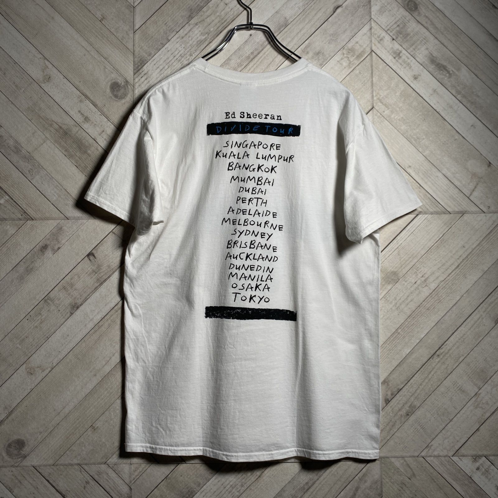 綺麗】Ed Sheeran｜エドシーラン，Tシャツ，DIVIDE TOUR