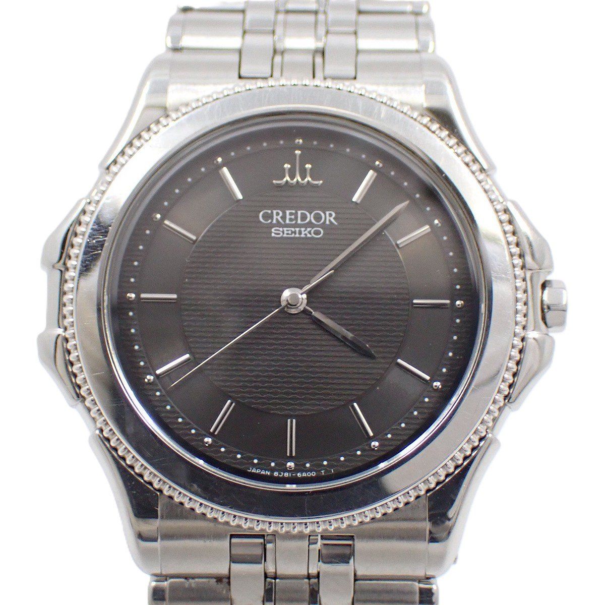 セイコークレドール8J86-6A00デイト18KTベゼルメンズクオーツ CREDOR クレドール 8J86-6A00 18K SS セイコー SEIKO クオーツ