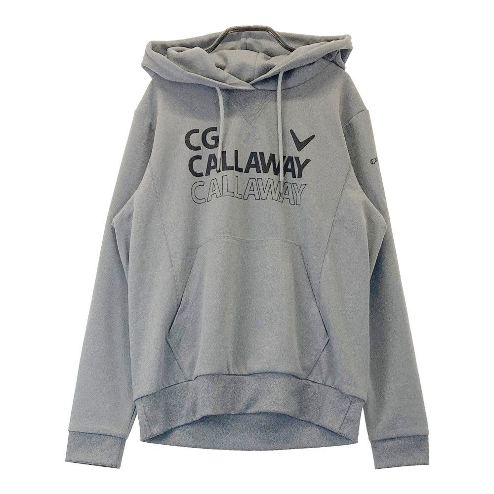 サイズ：M CALLAWAY キャロウェイ 2024年モデル 長袖パーカー  グレー系 [240101440427] ゴルフウェア レディース ストスト サイズ：M CALLAWAY キャロウェイ 2024年モデル 長袖パーカー