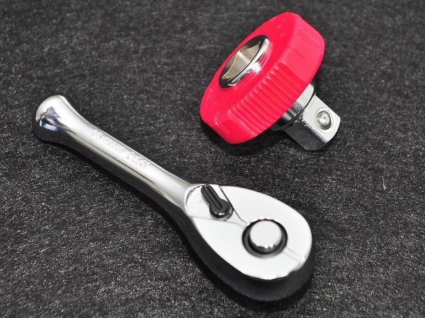 KTC 9.5sq ショートラチェットハンドル ＋クイックスピンナ セット