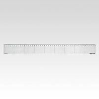 （まとめ） 直定規 クラウン 方眼直定規　２ｍｍ厚 CR-HR45R 4953349070134 ●目盛：４５ｃｍ●サイズ：縦５０×横４６０×厚２ｍｍ 1本【×20セット】