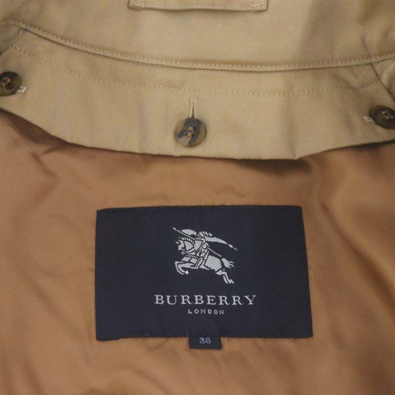 バーバリーロンドン　ウールライナー付トレンチコート　ロング丈　ノバチェック　38 バーバリー ロンドン BURBERRY LONDON ウールライナー付裏地ノバ