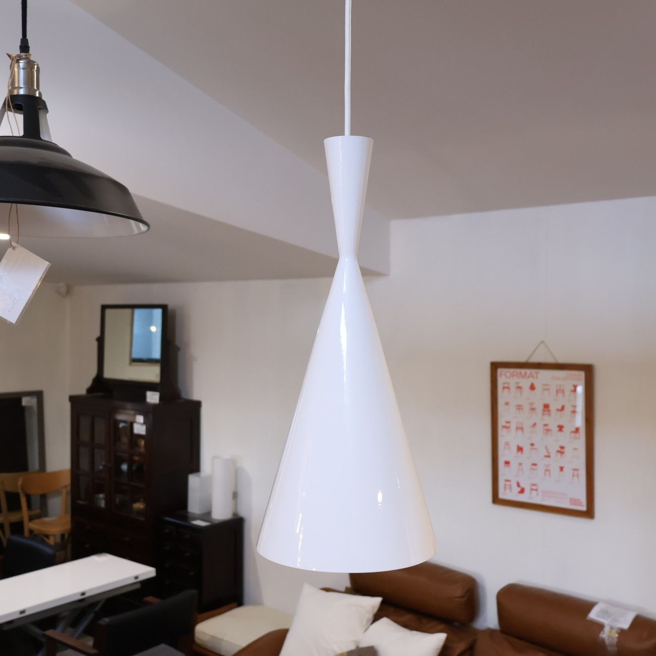 TomDixson トムディクソン　BEAT ビート　トール ホワイト　廃盤. Tom Dixon. Beat Tall Pendant / トム・ディクソン ビート