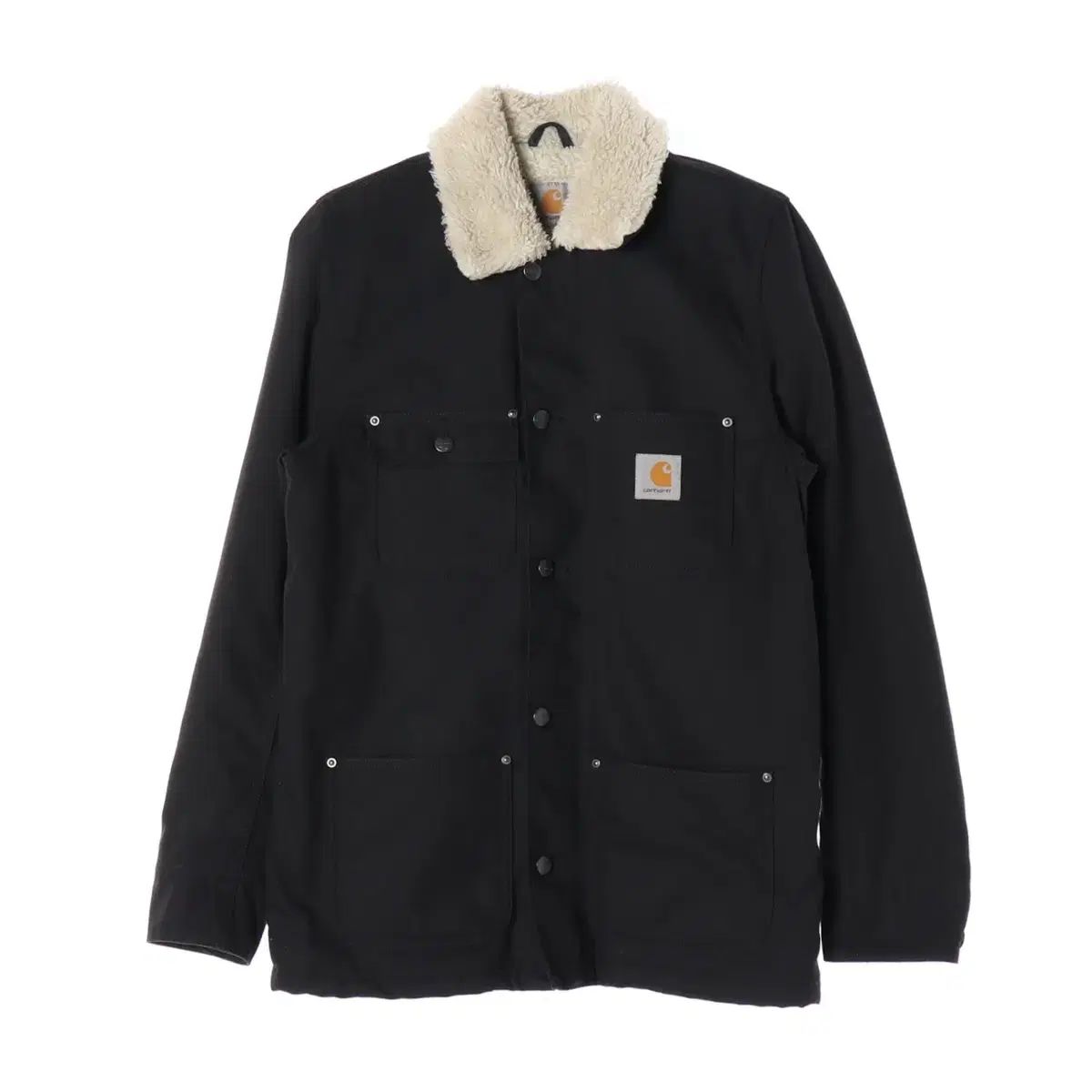 S Carhartt カーハート 黒 ボアフリース カラー 裏地 トラック運転手 冬 ジャケット ブルゾン