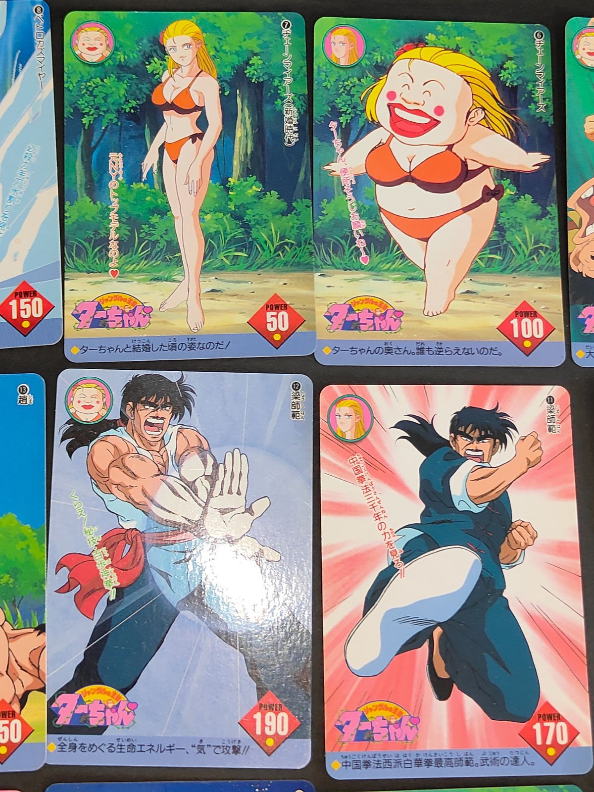 aca345 全21種 ジャングルの王者 ターちゃん カードダス BANDAI
