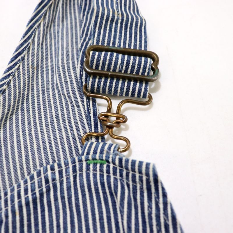 50s vintage OSHKOSH エプロン付き ダブルニー ヒッコリー