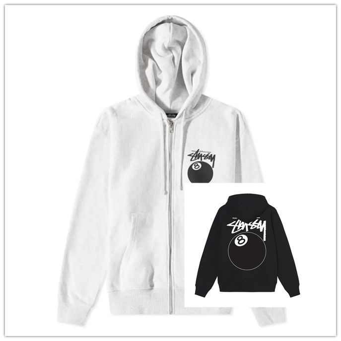 新品未使用*ステューシー STUSSY 8 BALL ZIP HOODie 1974735 裏起毛  