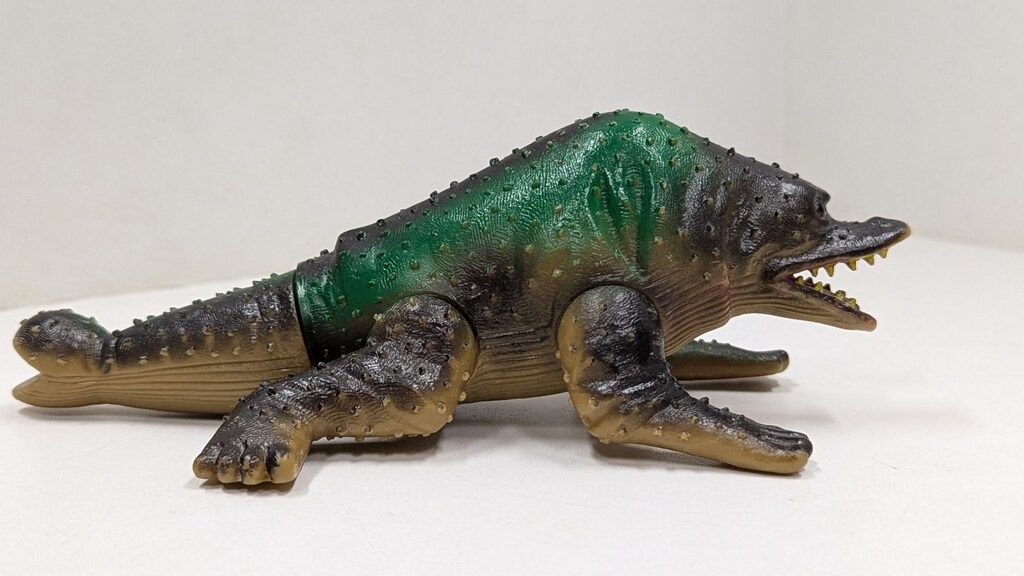 当時物　ポピー　キングザウルス　ガマクジラ　ソフビ ポピー キングザウルスシリーズ ガマクジラ 当時物
