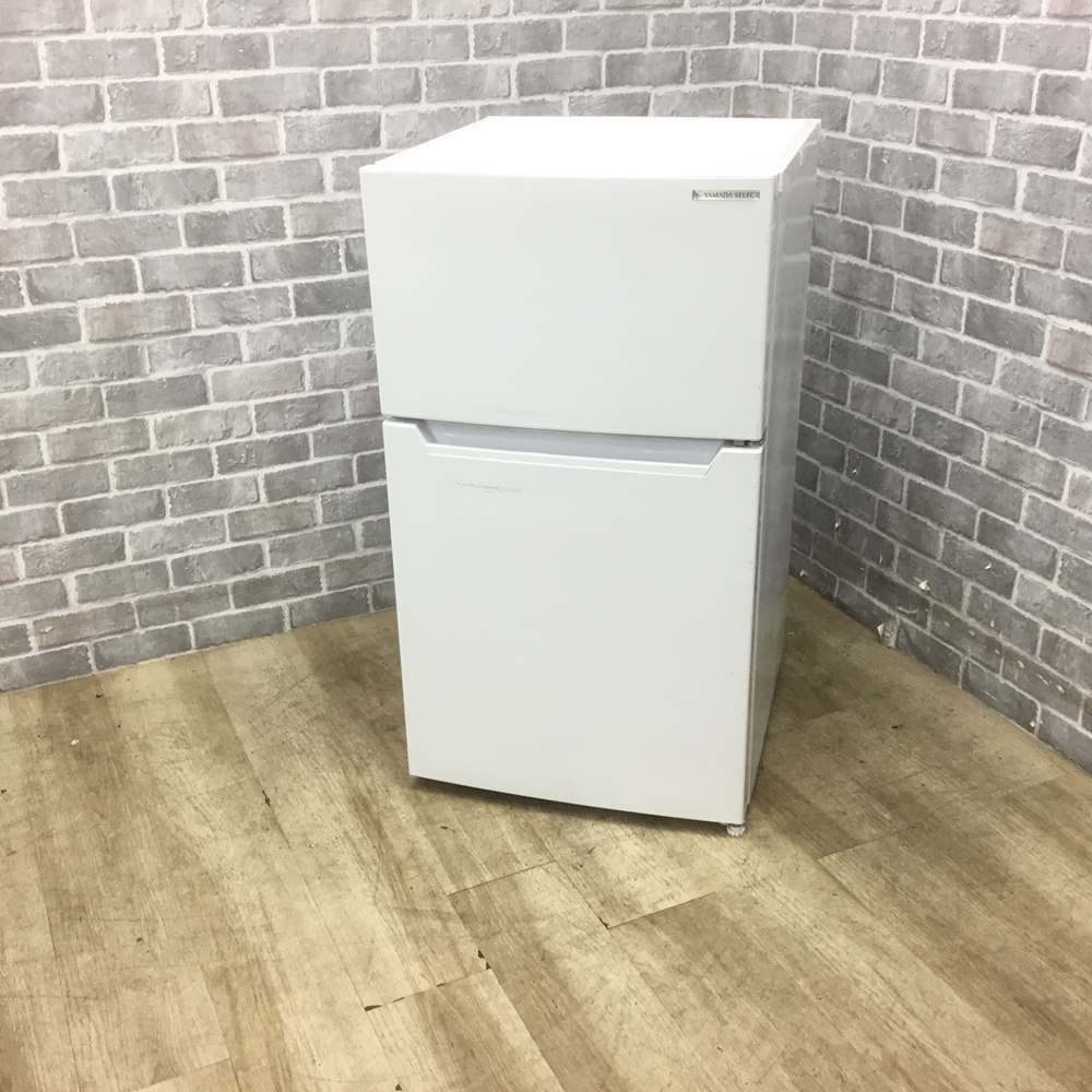 ヤマダセレクト 冷蔵庫 2ドア 87L 右開き YRZ-C09H1