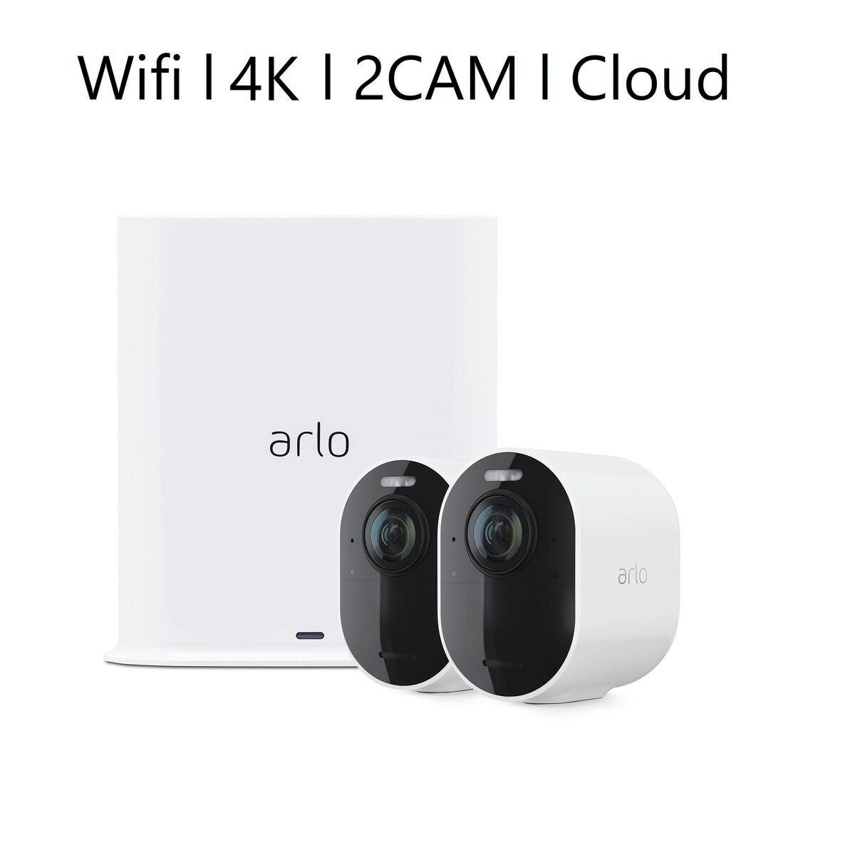 コストコ商品!Arlo Ultra2 スポットライトワイヤレスセキュリティカメラ 2台キット 4K HDR Wi-Fi ct47596