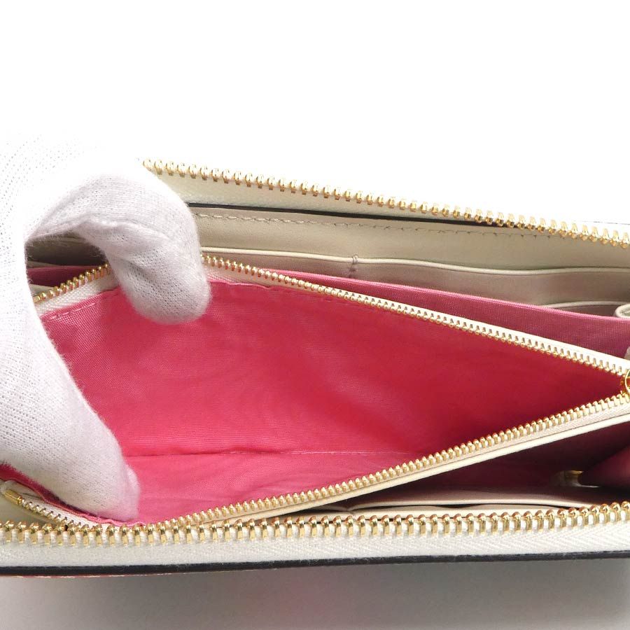 グッチ GUCCI ラウンドファスナー長財布 レ ポム アップル+ハート