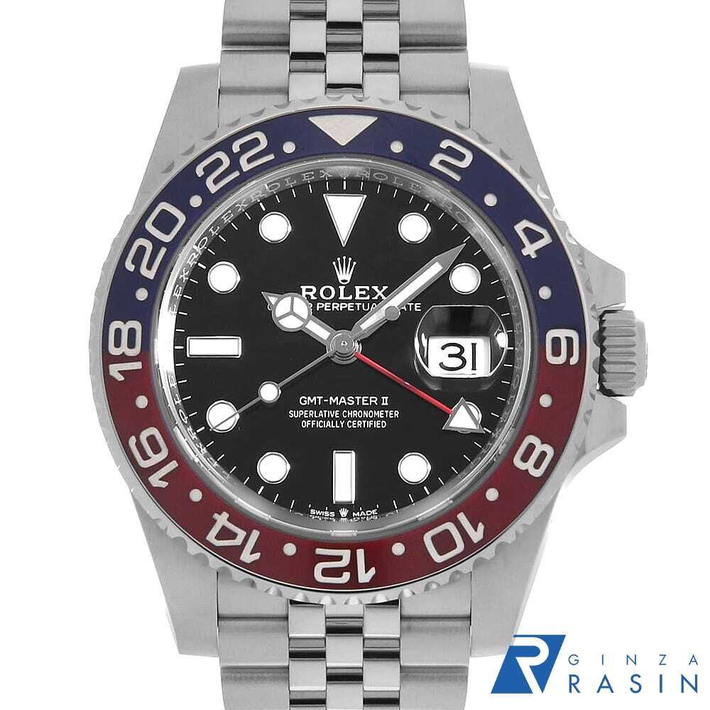 【新品・高コスパ】GMT ブラックベゼル×ジュビリーブレス　メンズ腕時計　自動巻 新品・高コスパ】GMT ブラックベゼル×ジュビリーブレス メンズ