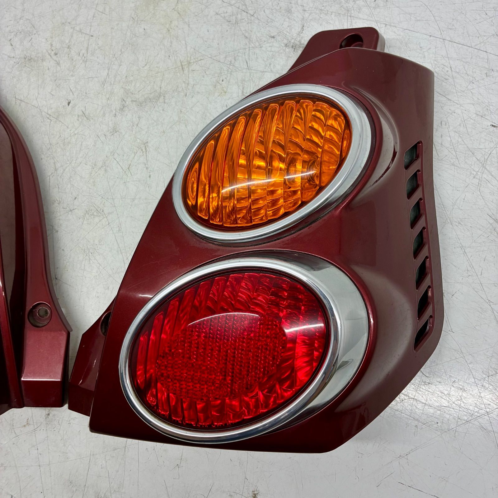 コーティング済 三菱 H42A H41A H47V ミニカ タウンビー テールライト ランプ レンズ 左右セット LR IMASEN 1146-341 レッド P71396