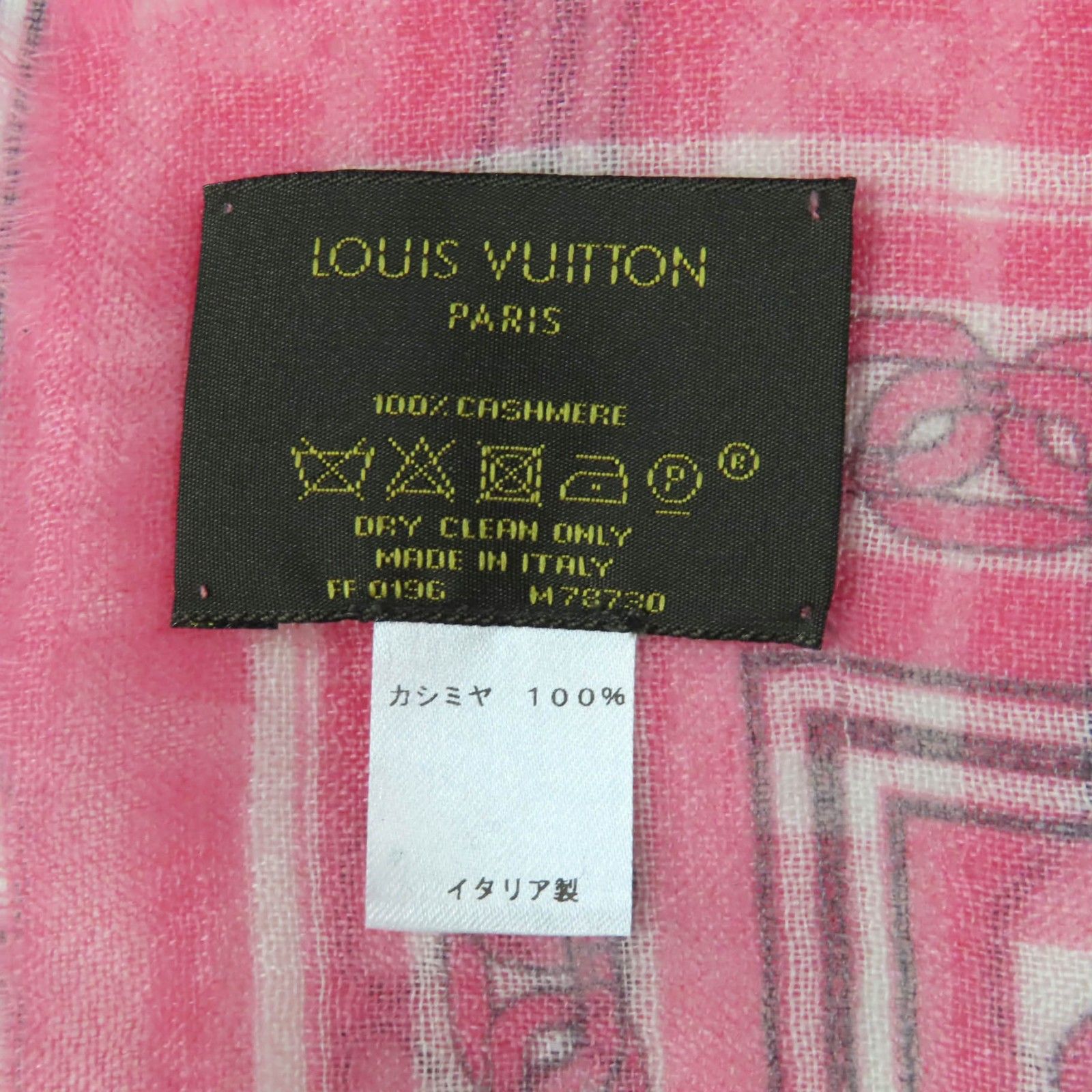 極美品☆LOUIS VUITTON ルイヴィトン M78730 カシミヤ100