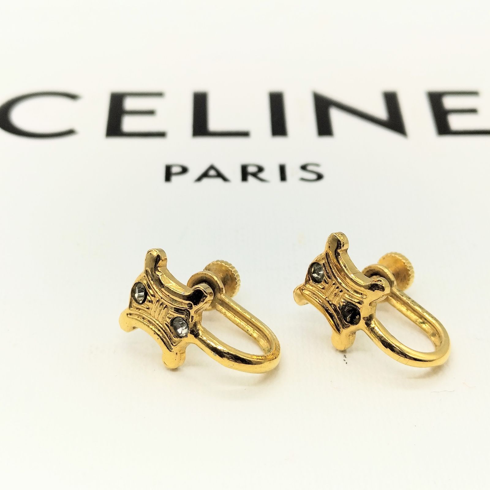 CELINE セリーヌイヤリングゴールドヴィンテージアクセサリー