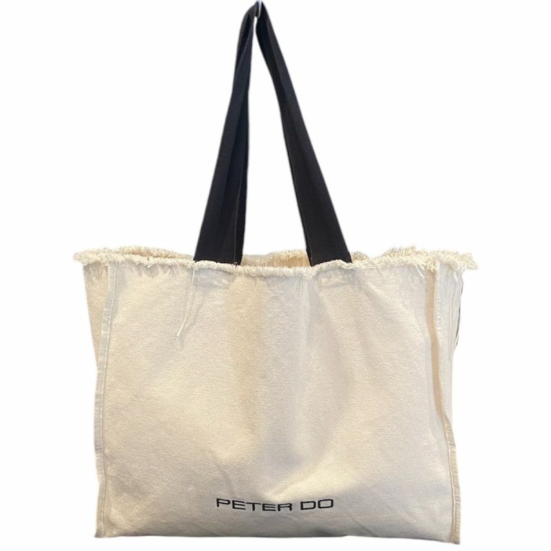 Peter Do ピータードゥー CLASSIC TOTE BAG IVORY ロゴ 刺繍 トートバッグ キャンバス アイボリー - メルカリ