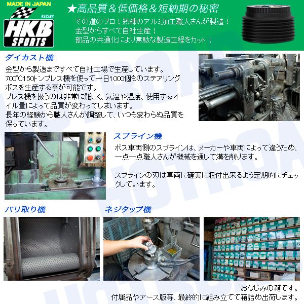 HKB ステアリング交換