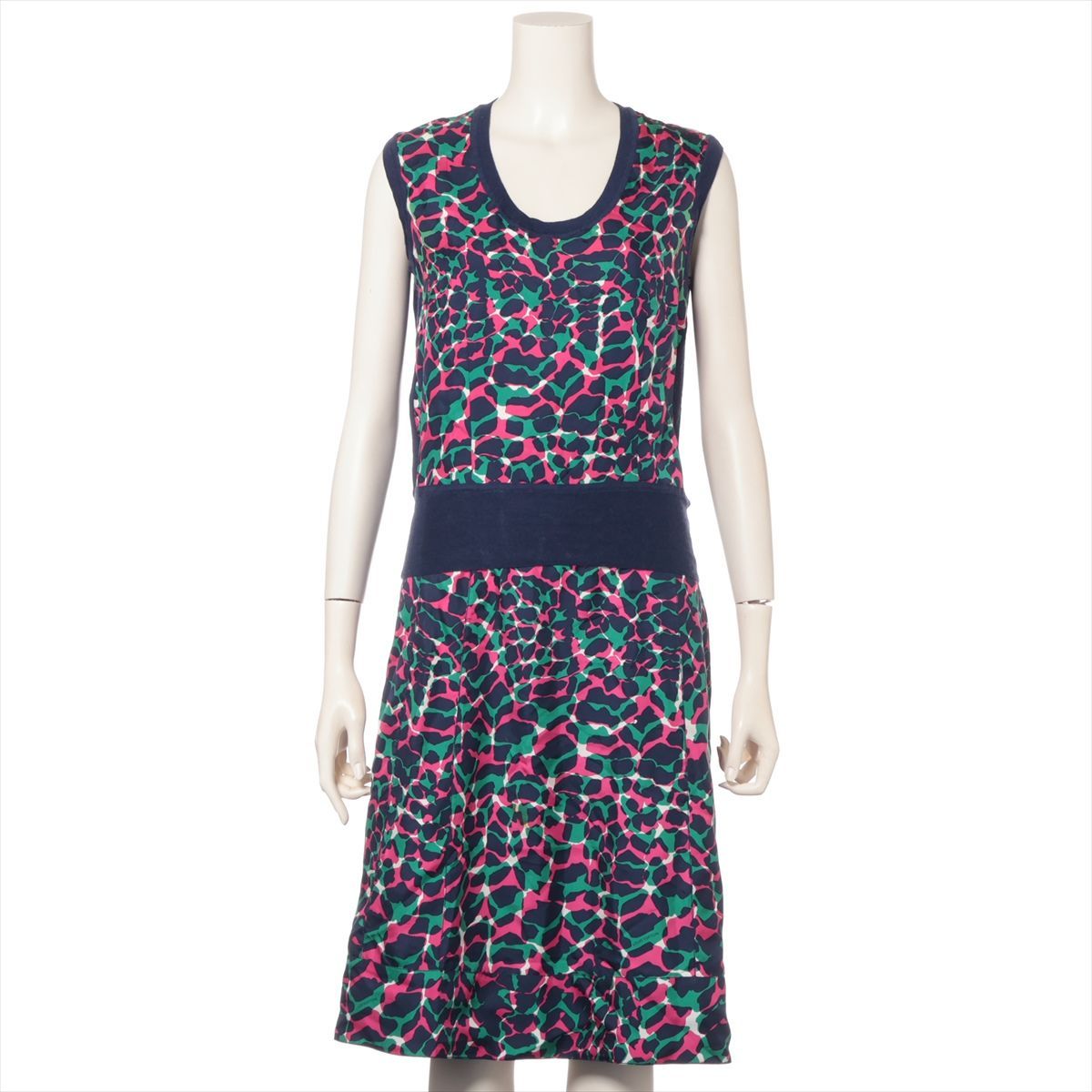 LOUIS VUITTON ルイ ヴィトン シルク × カシミア セットアップ S | 34 レオパード柄 マルチカラー フランス製