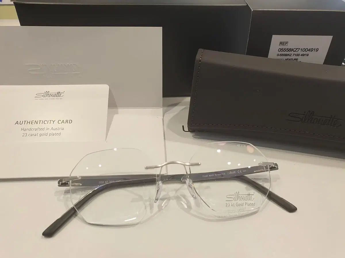 版 シルエット 23kt プラチナ メッキグラス 正規品