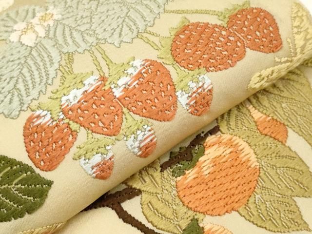 平和屋本店□極上 皇室・伊勢神宮御用 御御帯 山口美術織物 山口弘躬  