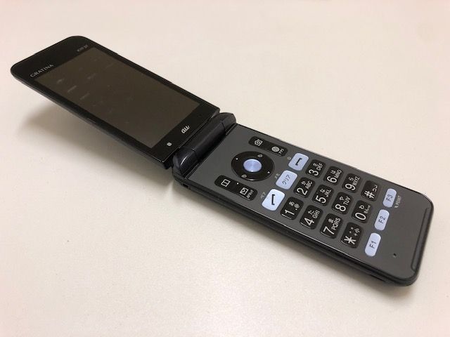 ☆良品☆au☆GRATINA☆KYF37☆ネイビーブラック☆利用制限〇☆4G 