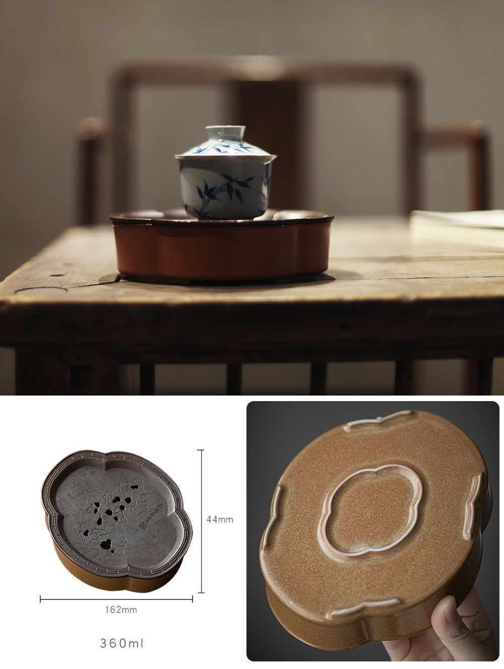 銅製 禅意茶盤 茶洗 茶台 貯水盆 茶道具 装飾品 工芸品 置物 銅製 禅意茶盤 茶洗 茶台 貯水盆 茶道具 装飾品 工芸品 置物