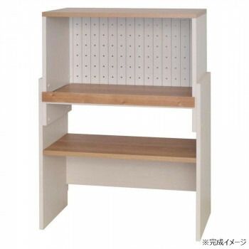 組立家具 キッチンボード スライド式レンジ台 CO-CR-80R カリーナ