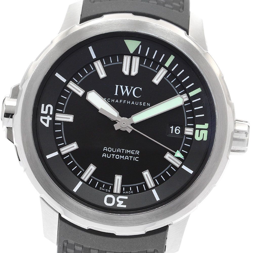 IWC IWC SCHAFFHAUSEN IW329001 アクアタイマー デイト 自動巻き メンズ 保証書付き_912056