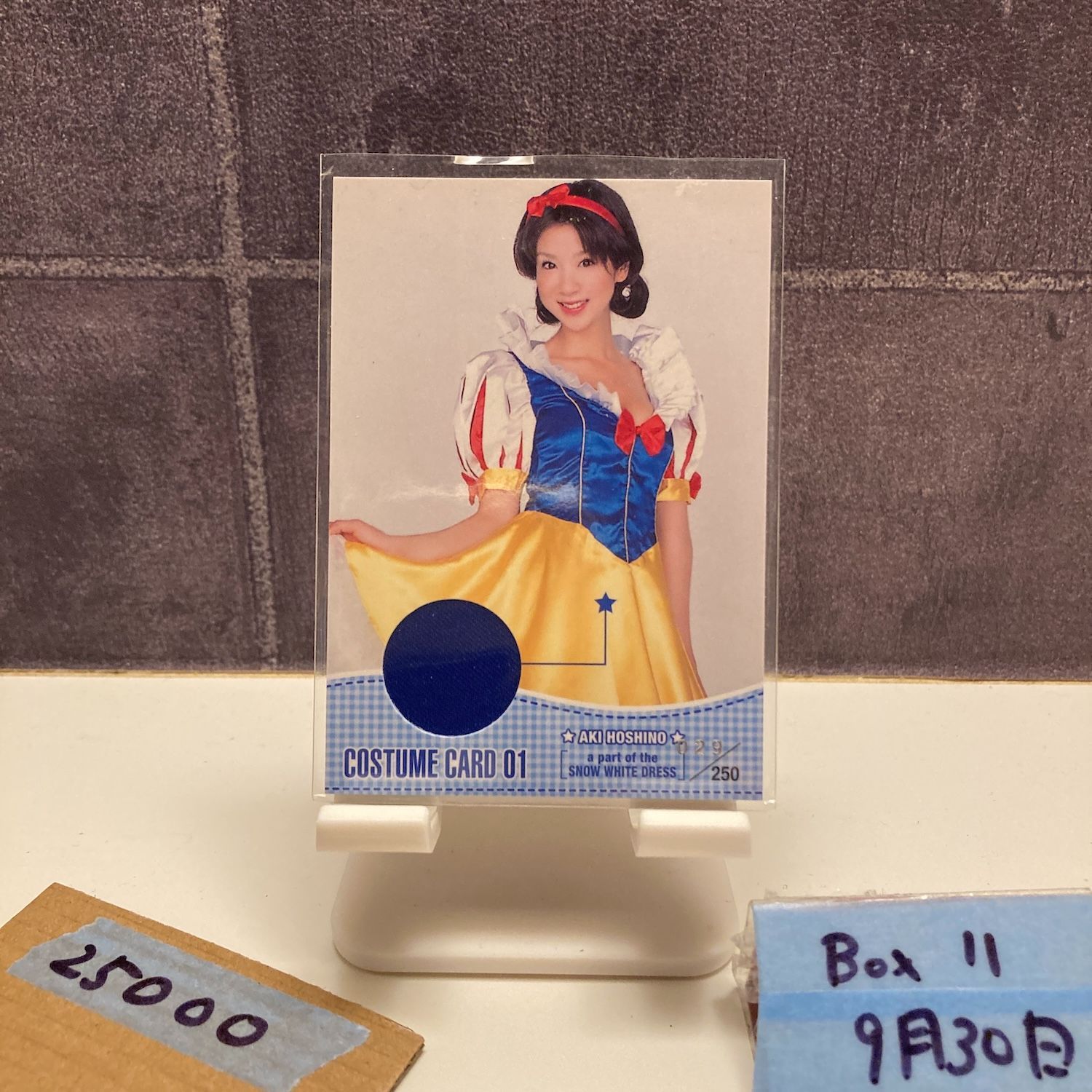 Gakken Hyper ほしのあき 029 250 Costume 01 Part of the Snow White Dress ジャージ カード