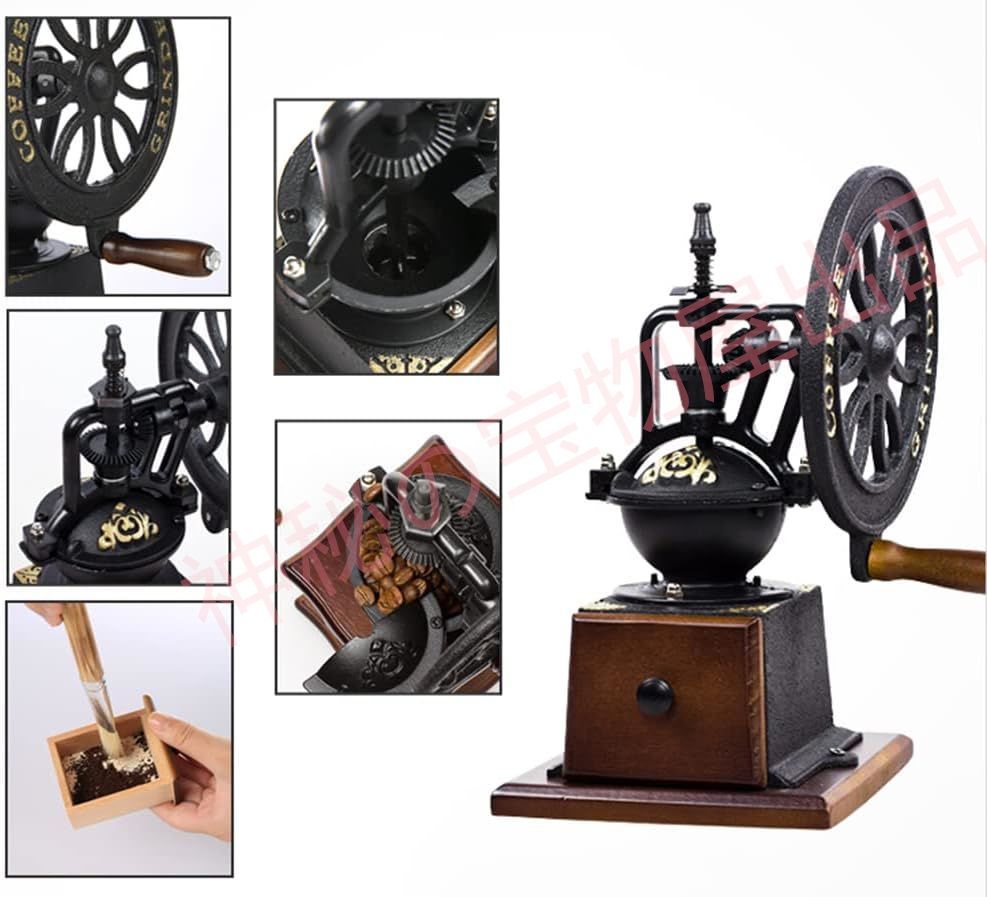 ブラジル製の希少なビンテージ手動式動輪コーヒーミル ブラジル製の希少なビンテージ手動式動輪コーヒーミル