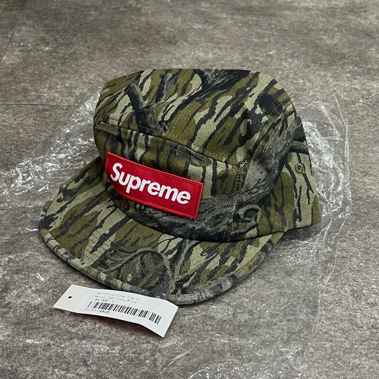 新品 国内正規 Supreme 18AW Mossy Oak Military Camp Cap ツリーカモ 