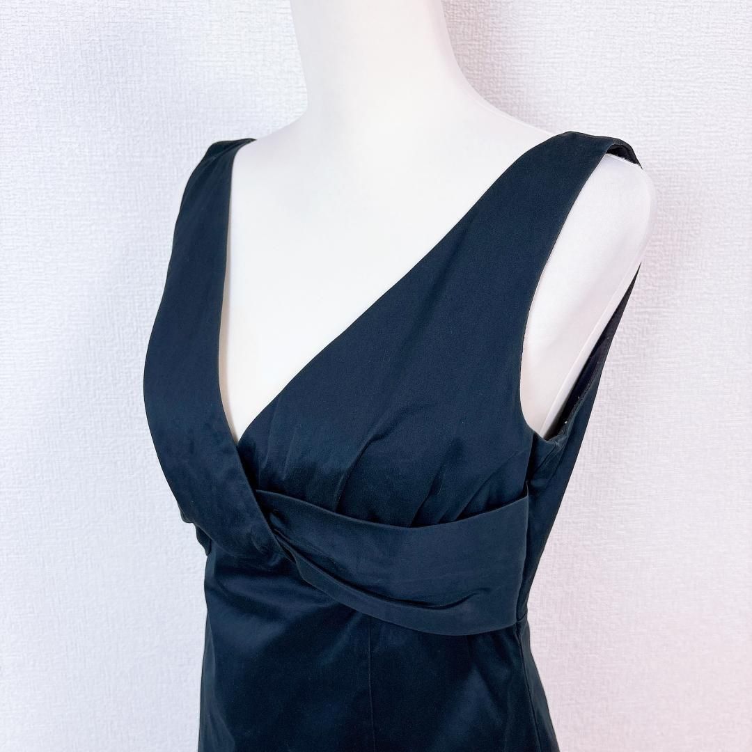 美品】レッド・ヴァレンティノ ノースリーブワンピース 44 無地