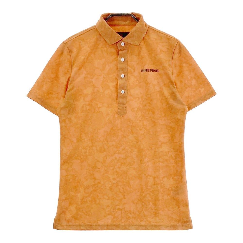 BRIEFING オレンジ ポロシャツ Lサイズ Briefing golf 男性用半袖ポロシャツオレンジ Lサイズ