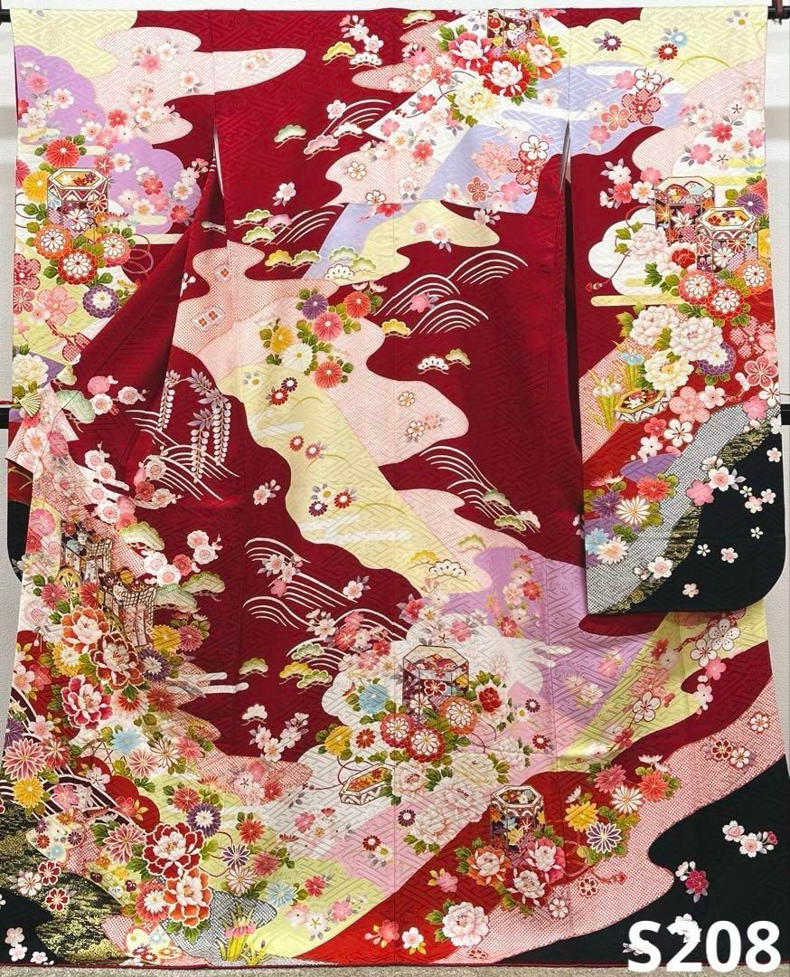 振袖 刺繍 金彩 紋意匠 正絹 ガード加工済 - メルカリ