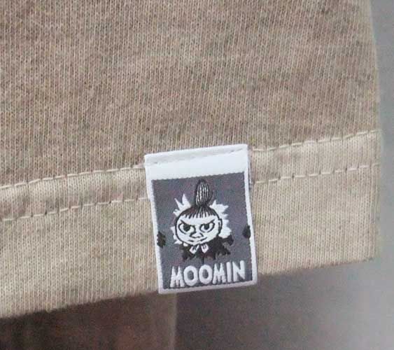 ムーミン Tシャツ リトルミイ ピグメント 刺繍 MM-9112BGベージュ フリーサイズ ムーミン リトルミイ ピグメント刺繍Tシャツ(L) ベージュ