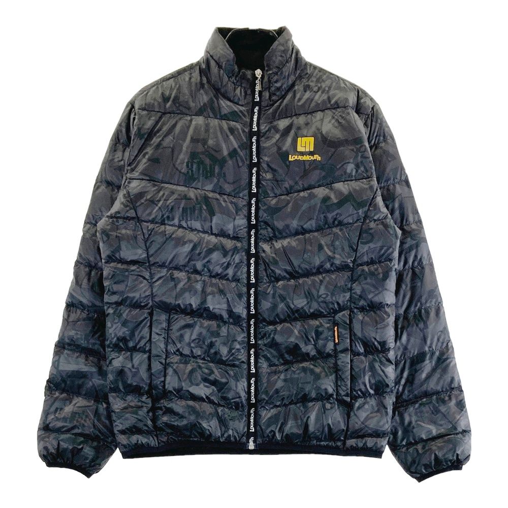 サイズ M LOUD MOUTH ラウドマウス ダウンジャケット 総柄 ブラック系 240101478666 ゴルフウェア メンズ ストスト