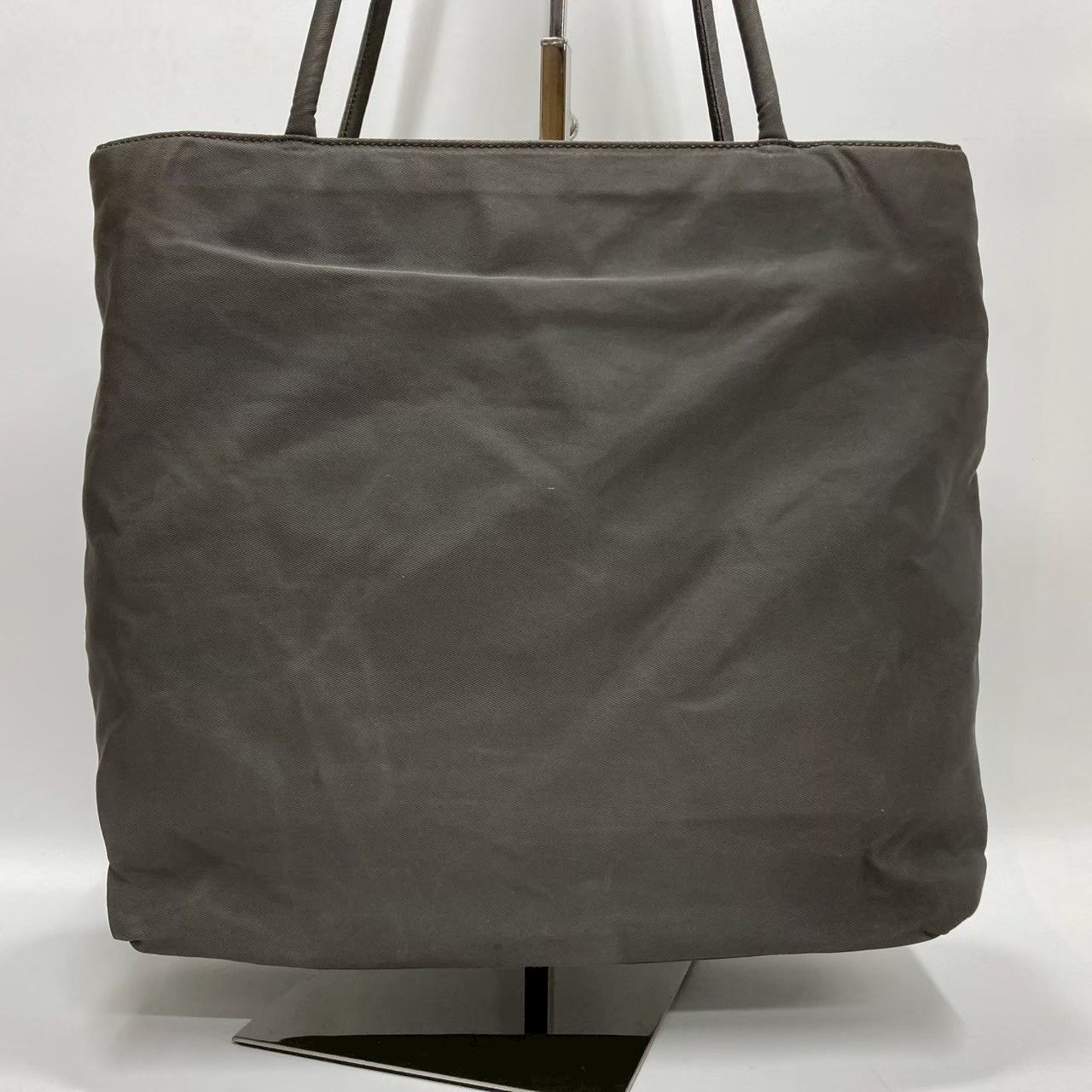 PRADAナイロントートバッグ ◇ 良品PRADA プラダ トートバッグ ナイロン×レザー ブラック