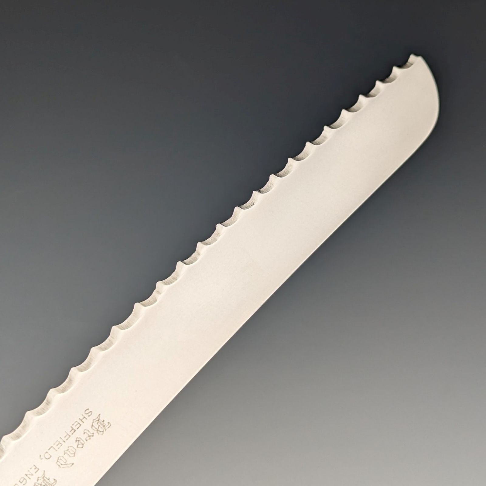 1969年 英国ヴィンテージ 純銀製ハンドル ブレッドナイフ Harrison