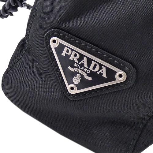 プラダ バッグ PRADA ナイロンxレザー テスート プラチェーン トート 黒 ブラック シルバー金具 レディース B7404 OJ10031 -  メルカリ