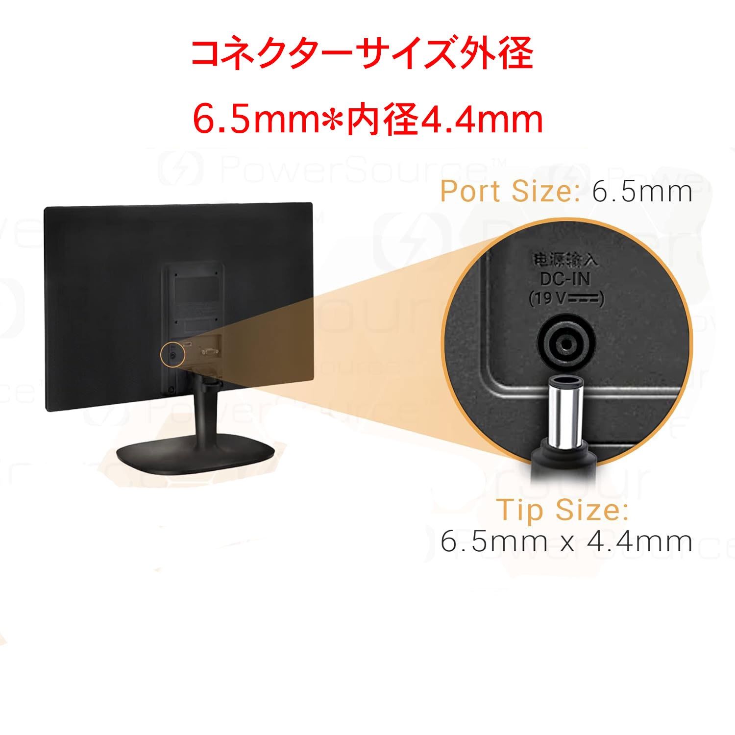 純正 LG 40W LED HD TV AC アダプター モニター ディスプレイ 19V 2.1A 19V ADS-40SG-19-3 for LG 19'' 20'' 22'' LN4510 LCAP21B PSAB-L205C 電源 ケーブル コード