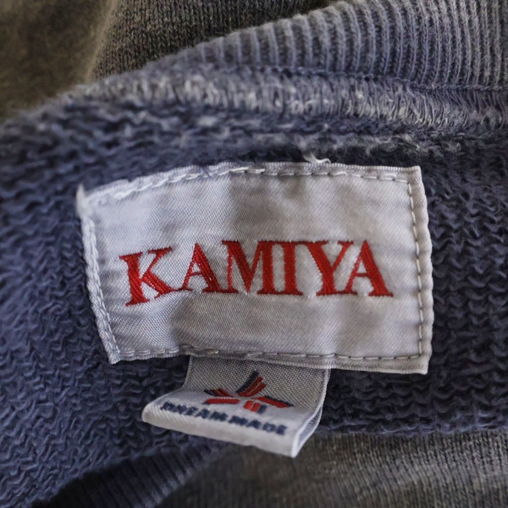 KAMIYA (カミヤ) Logo Embroidered Bleach Sweatshirt ロゴ エンブ 