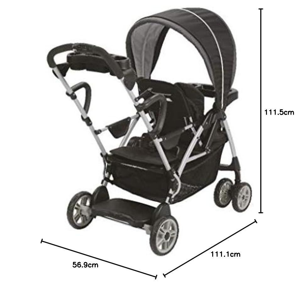 Graco グレコ 二人乗りベビーカー ルームフォーツー v8X1b-m52195286011 | icofa.com