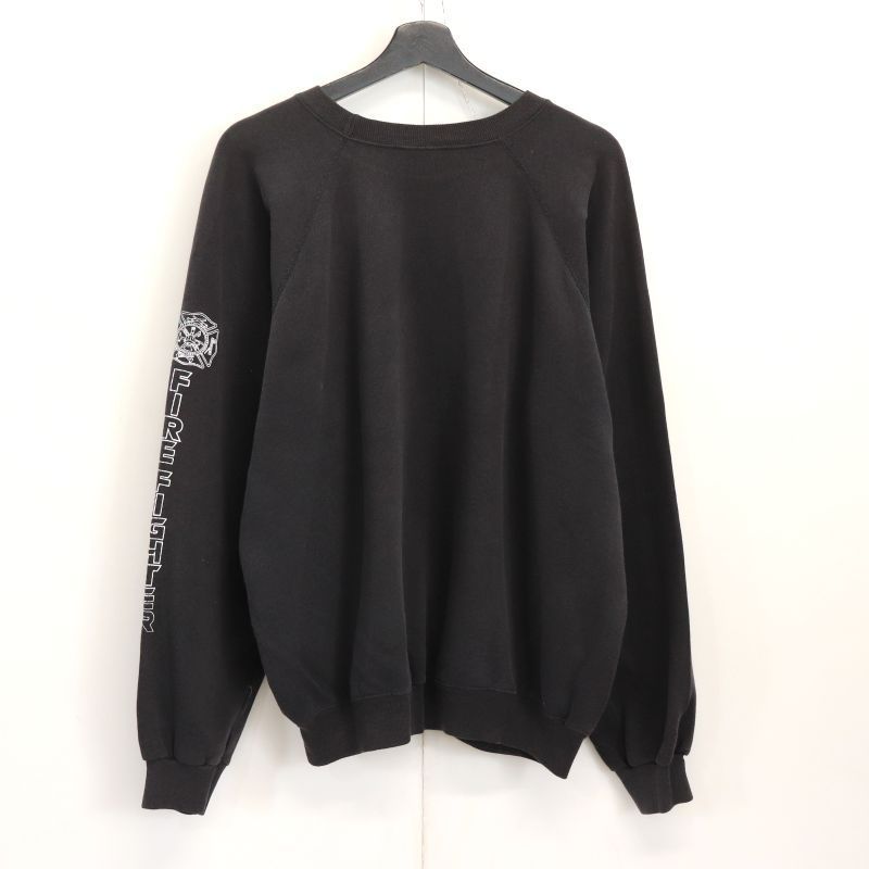 80s USA製 vintage Hanes ラグラン 袖プリント スウェット